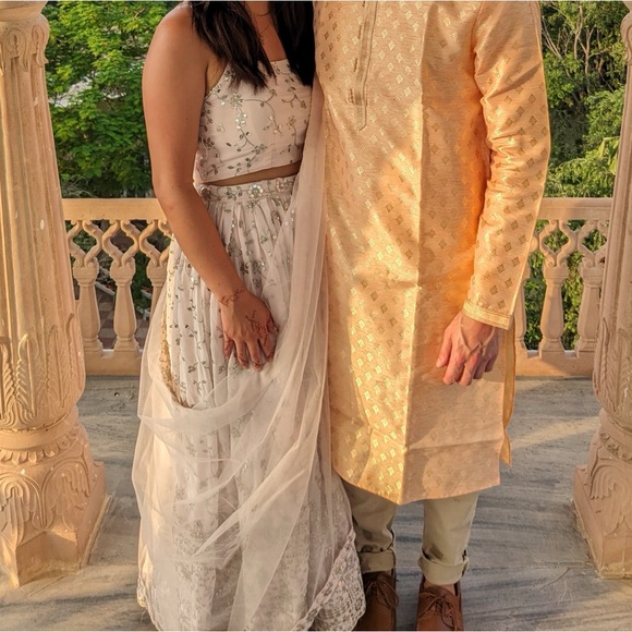 Pastel Pink Lehenga Choli Set - Picture 4 of 6